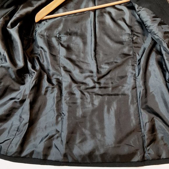 Joseph Ribkoff Black Pleated Full Zip Long Sleeve Jacket - Picture 12 of 12